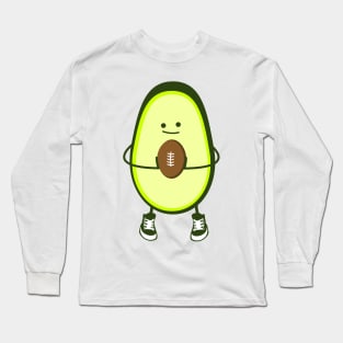 Funny rugby avocado Long Sleeve T-Shirt